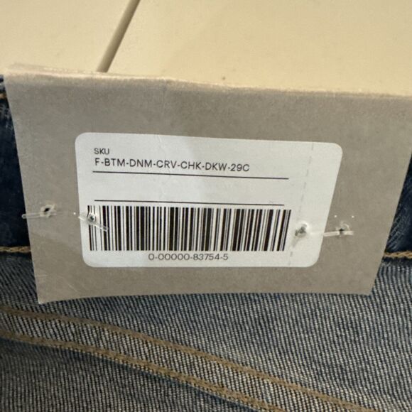 Everlane Curvy Cheeky Jeans Straight Crop Medium Wash Blue Organic Size 29 New - Picture 9 of 12